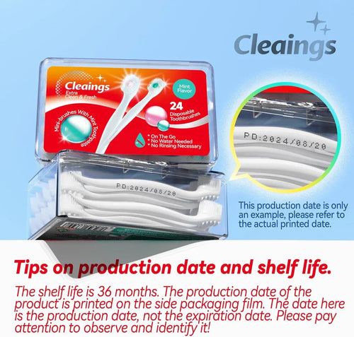 Brushes-Disposable Toothbrushes with Toothpaste and Pick for Work or Trav